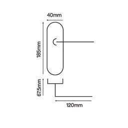 Smith & Locke Bude Fire Rated Latch Long Lever Door Handles Pair Brushed Nickel