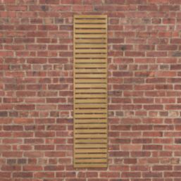 Forest  Softwood Rectangular Slatted Trellis 1' x 6' 4 Pack