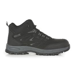 Regatta Mudstone S1 Size 12  Black/Granite Water-Resistant Steel Toe Cap Safety Boots
