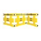 Addgards Keep Your Distance Safety Barriers Yellow/Black 1m 3 Pack