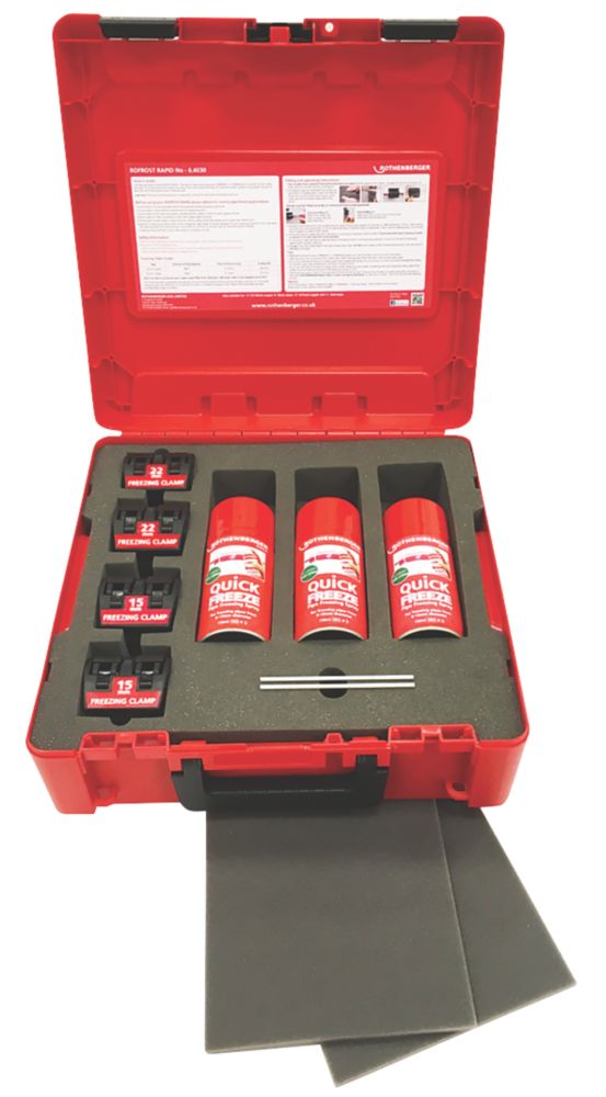 Rothenberger Rofrost Rapid Pipe Freezing Kit 15 & 22mm