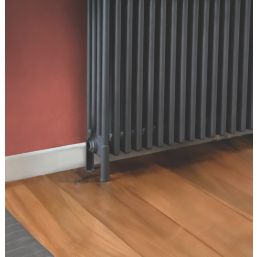 Reina 300mm Anthracite 3 Column Radiator Feet 2 Pack