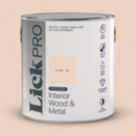 LickPro 2.5Ltr Pink 02 Satin Water-Based Trim Paint