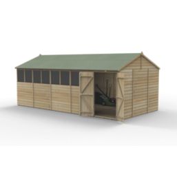 Forest Beckwood 19' 6" x 10' (Nominal) Reverse Apex Shiplap Timber Shed
