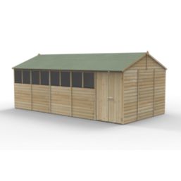 Forest Beckwood 19' 6" x 10' (Nominal) Reverse Apex Shiplap Timber Shed