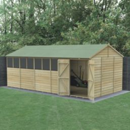Forest Beckwood 19' 6" x 10' (Nominal) Reverse Apex Shiplap Timber Shed