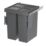 Essentials Vigote Pull-Out Bin Anthracite 58Ltr