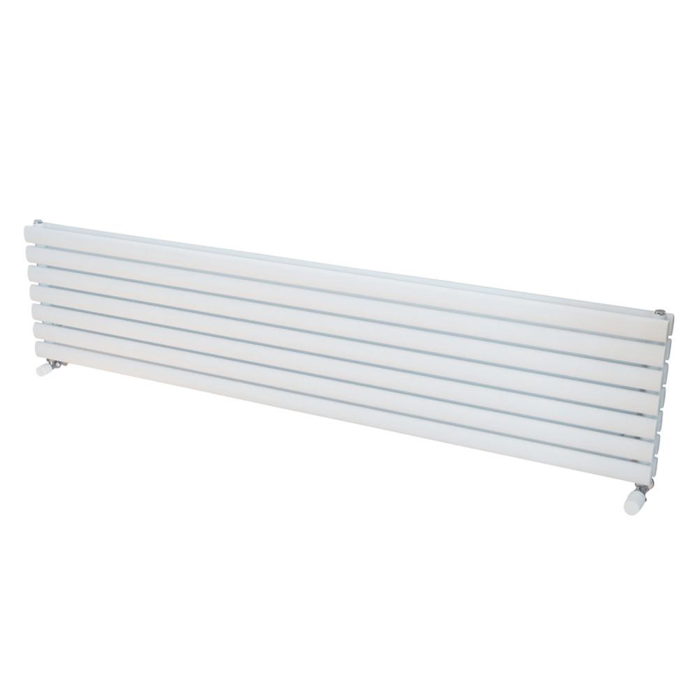 Ximax 410mm x 1800mm 4573BTU White Horizontal Designer Radiator Screwfix
