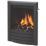 Be Modern Design Black Slide Control Inset Gas Manual Fire 510mm x 173mm x 605mm