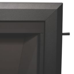Be Modern Design Black Slide Control Inset Gas Manual Fire 510mm x 173mm x 605mm