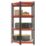 RB Boss Fastlok UDL/PC 4-Tier Metal Garage Shelving Unit 420mm x 750mm x 1800mm