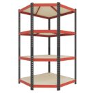 RB Boss Fastlok UDL/PC 4-Tier Metal Garage Shelving Unit 420mm x 750mm x 1800mm