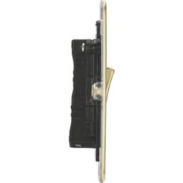 Knightsbridge  10AX 1-Gang 2-Way Light Switch  Brushed Brass