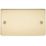 Knightsbridge  2-Gang Blanking Plate Polished Brass
