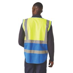 Regatta Pro Executive Hi-Vis Vest Yellow/Royal Blue X Large 43.5" Chest
