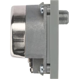 British General  Quadruplex Modular TV & Satellite Socket Grey