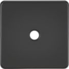 Knightsbridge Screwless 20A Unswitched Flex Outlet  Matt Black