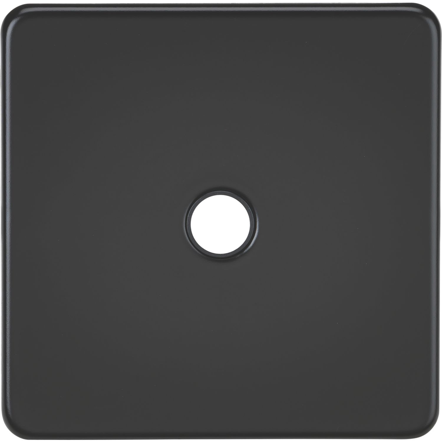 Knightsbridge Screwless 20A Unswitched Flex Outlet Matt Black (684YA)