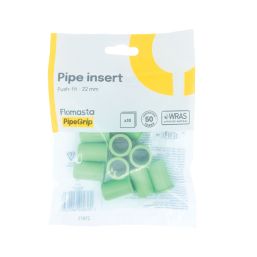 Flomasta STS22M1 Polybutylene & PEX Push-Fit Pipe Insert 22mm 10 Pack