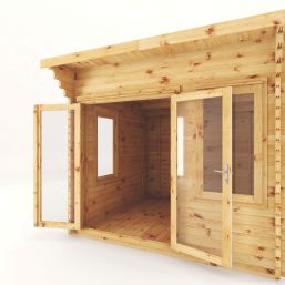 Mercia Helios Curved Roof 9' x 9' (Nominal) Arched Timber Log Cabin