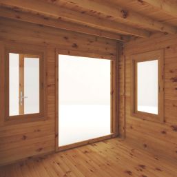 Mercia Helios Curved Roof 9' x 9' (Nominal) Arched Timber Log Cabin