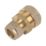 Flomasta  Brass Compression Reducing Coupler 22mm x 15mm