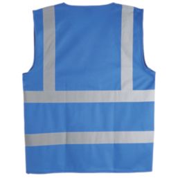 Pro RTX High Visibilty  Waistcoat Royal Blue Large 44" Chest