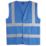 Pro RTX High Visibilty  Waistcoat Royal Blue Large 44" Chest