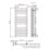 Flomasta Flat Bar 1200mm x 500mm 1150BTU Chrome Vertical Designer Radiator