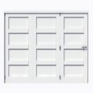 Green & Taylor 4-Panel Roomfold 3-Door Primed White Wooden Shaker Internal Bi-Fold Doors 2060mm x 2361mm