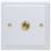 Varilight  10A 1-Gang 2-Way Light Switch  Georgian White