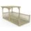 Forest Ultima 16' x 8' (Nominal) Flat Pergola & Decking Kit with 4 x Balustrades (4 Posts)