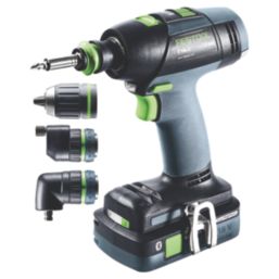 Festool T 18+3 HPC 4.0 I-Set 18V 2 x 4.0Ah Li-Ion Airstream Li-High Power Brushless Cordless Drill Driver
