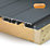 Alupave APV211G Fire Full-Seal Flat Roof & Deck Board Grey 148mm x 1m