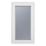 Crystal  Left-Hand Opening Obscure Triple-Glazed Casement White uPVC Window 610mm x 1040mm