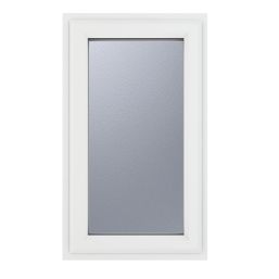 Crystal  Left-Hand Opening Obscure Triple-Glazed Casement White uPVC Window 610mm x 1040mm