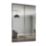 Spacepro Classic 2-Door Sliding Wardrobe Door Kit Graphite Frame Mirror Panel 1793mm x 2260mm