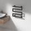 Reina 510mm x 500mm 324BTU Black Flat Electric Towel Radiator