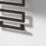 Reina 510mm x 500mm 324BTU Black Flat Electric Towel Radiator