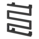 Reina 510mm x 500mm 324BTU Black Flat Electric Towel Radiator