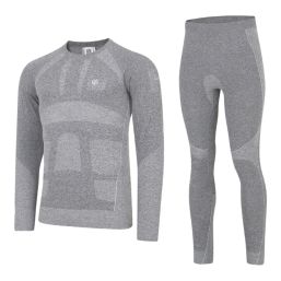 Dare 2B In The Zone II Base Layer T-Shirt & Bottoms Set Charcoal Grey Marl Small