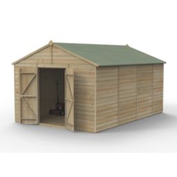 Forest Beckwood 10' x 14' 6" (Nominal) Apex Shiplap Timber Shed