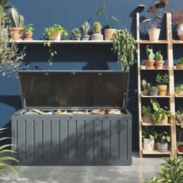 Essentials Catria 490Ltr 5' x 2' (Nominal) Plastic Garden Storage Box Green