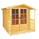 Shire Alnwick 6' 6" x 7' (Nominal) Apex Timber Summerhouse