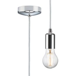 Knightsbridge  Contemporary Long Pendant Polished Chrome