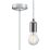 Knightsbridge  Contemporary Long Pendant Polished Chrome