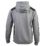 CAT Logo Panel Hooded Sweatshirt Dark Heather Grey 2X Large 50-53" Chest