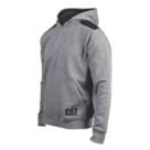 CAT Logo Panel Hooded Sweatshirt Dark Heather Grey 2X Large 50-53" Chest