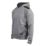 CAT Logo Panel Hooded Sweatshirt Dark Heather Grey 2X Large 50-53" Chest