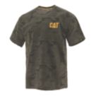 CAT Trademark Tee Short Sleeve T-Shirts (Mens) Dark Green Large 41" Chest